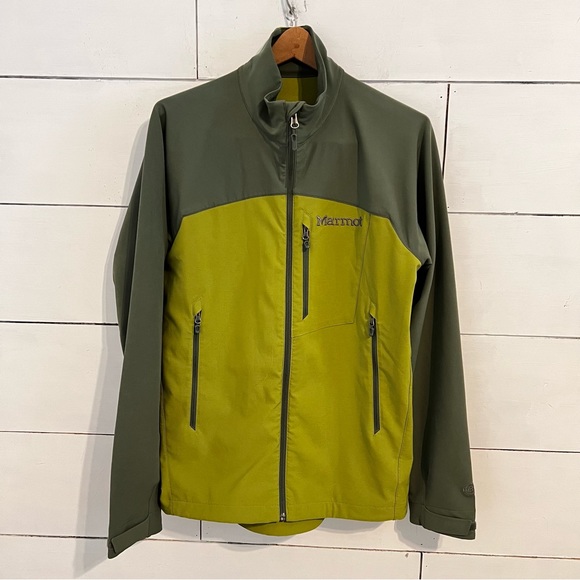 Marmot Long Sleeve Softshell Jacket Cilantro/Crocodile. Size Medium. - Picture 2 of 14